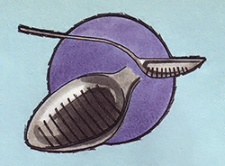 Cutting some narrow slots with a hacksaw will turn a regular spoon into a skimming spoon.